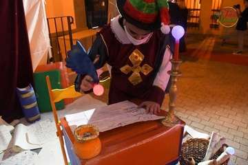 La alcaldesa de Telde alaba el ambiente mágico de la Casa de la Navidad/Francisco Javier Santana y TA.